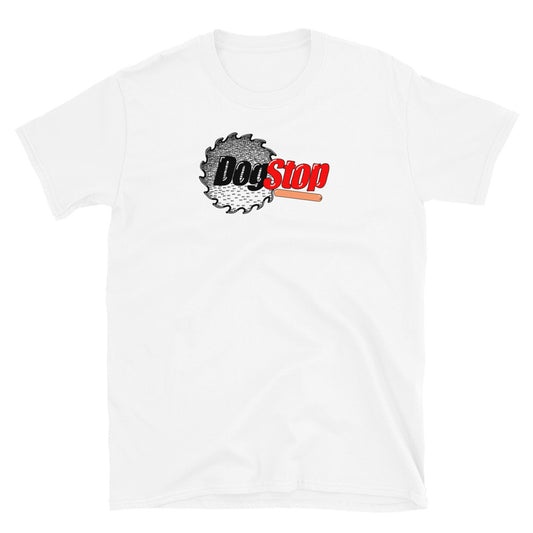 Dogstop Short-Sleeve Unisex T-Shirt White/Grey