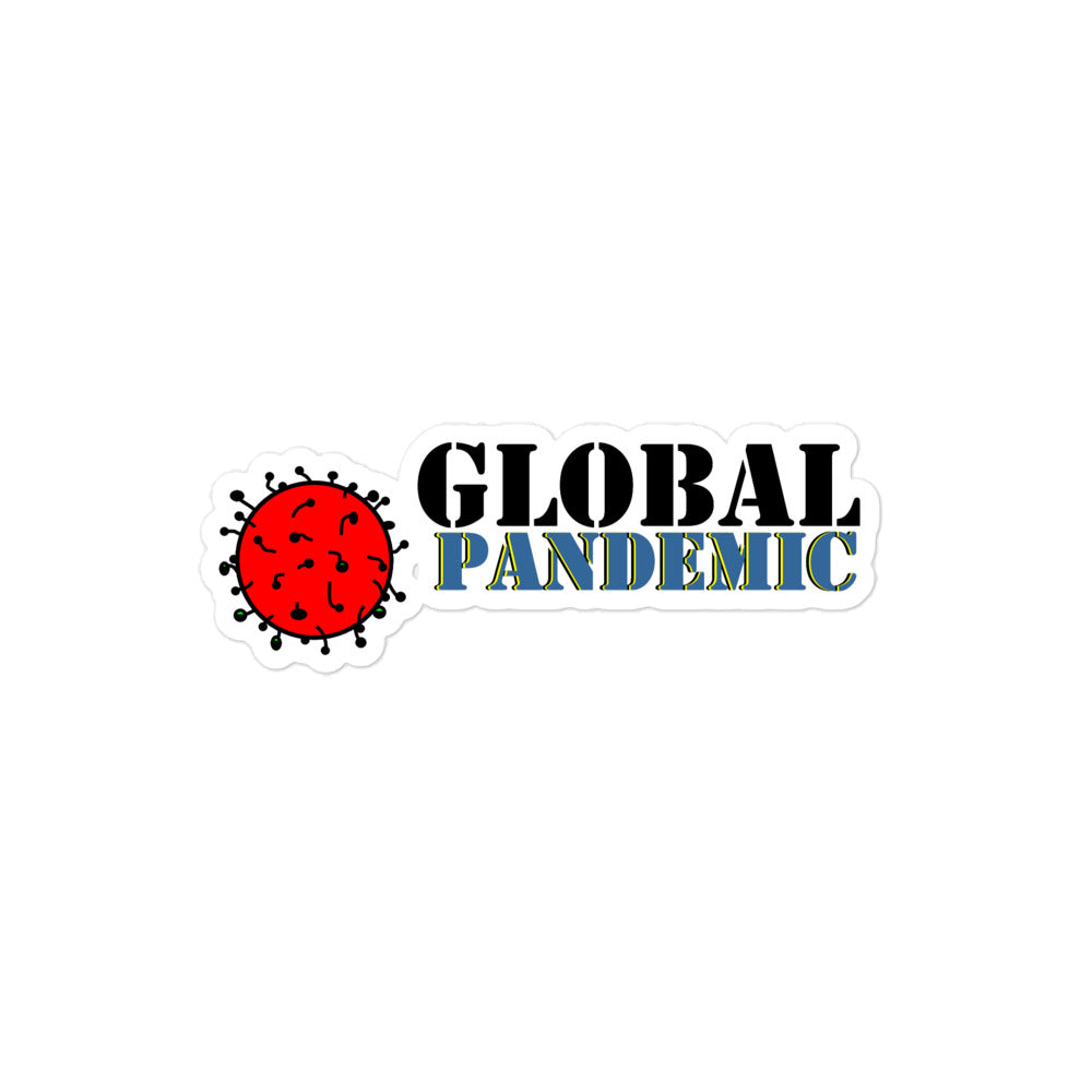 Global Pandemic Bubble-free sticker