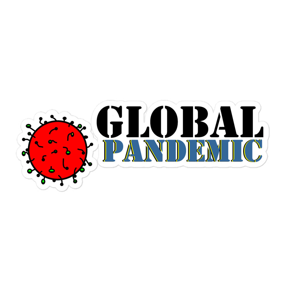 Global Pandemic Bubble-free sticker