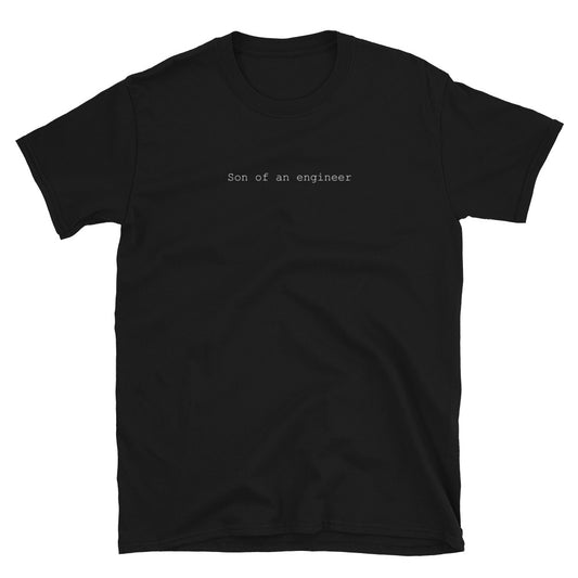 son of an engineer short sleeve t shirt