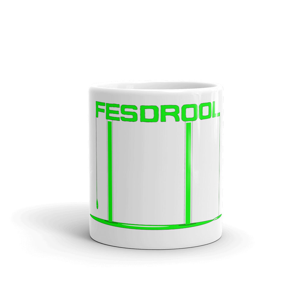 Fesdrool White glossy mug