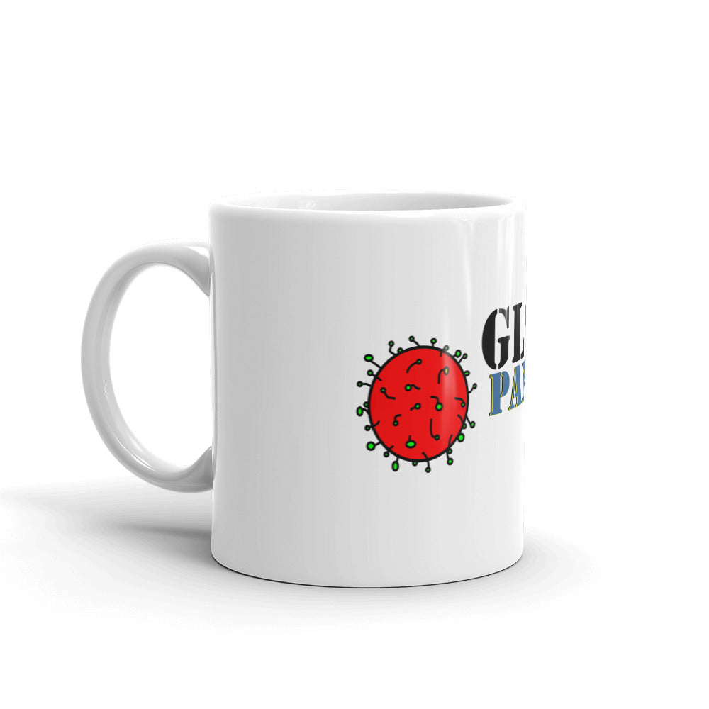 Global Pandemic White glossy mug