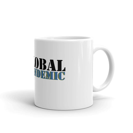 Global Pandemic White glossy mug